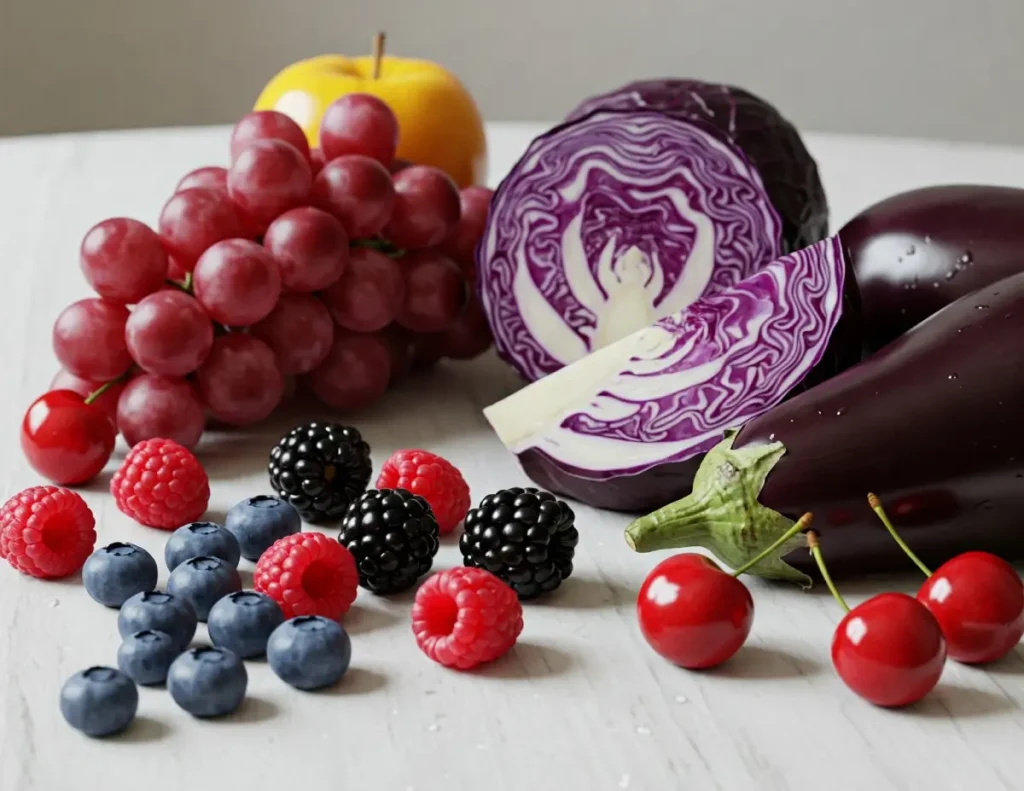 Les pigments, couleur bleue. antioxydants, belle peau, santé, acné, vivandglow