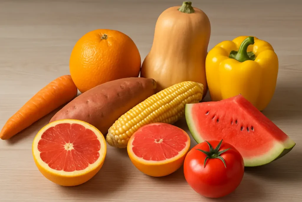 Les pigments, pigments jaunes, caroténoïdes, santé, yeux, belle peau, acné, vivandglow