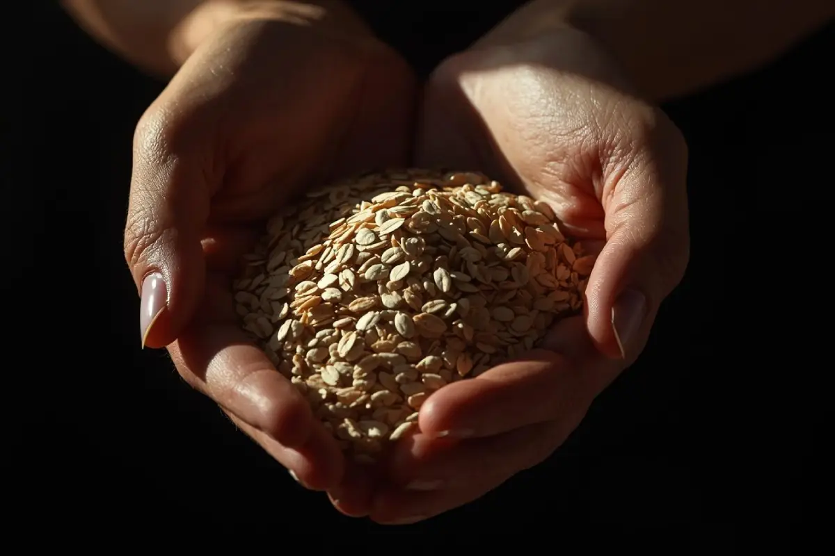 Les flocons d'avoine sont remplis de fibres