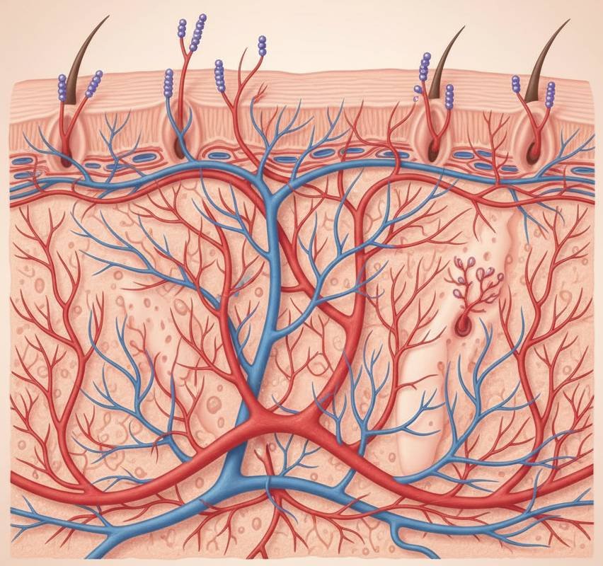 Circulation sanguine cutanée