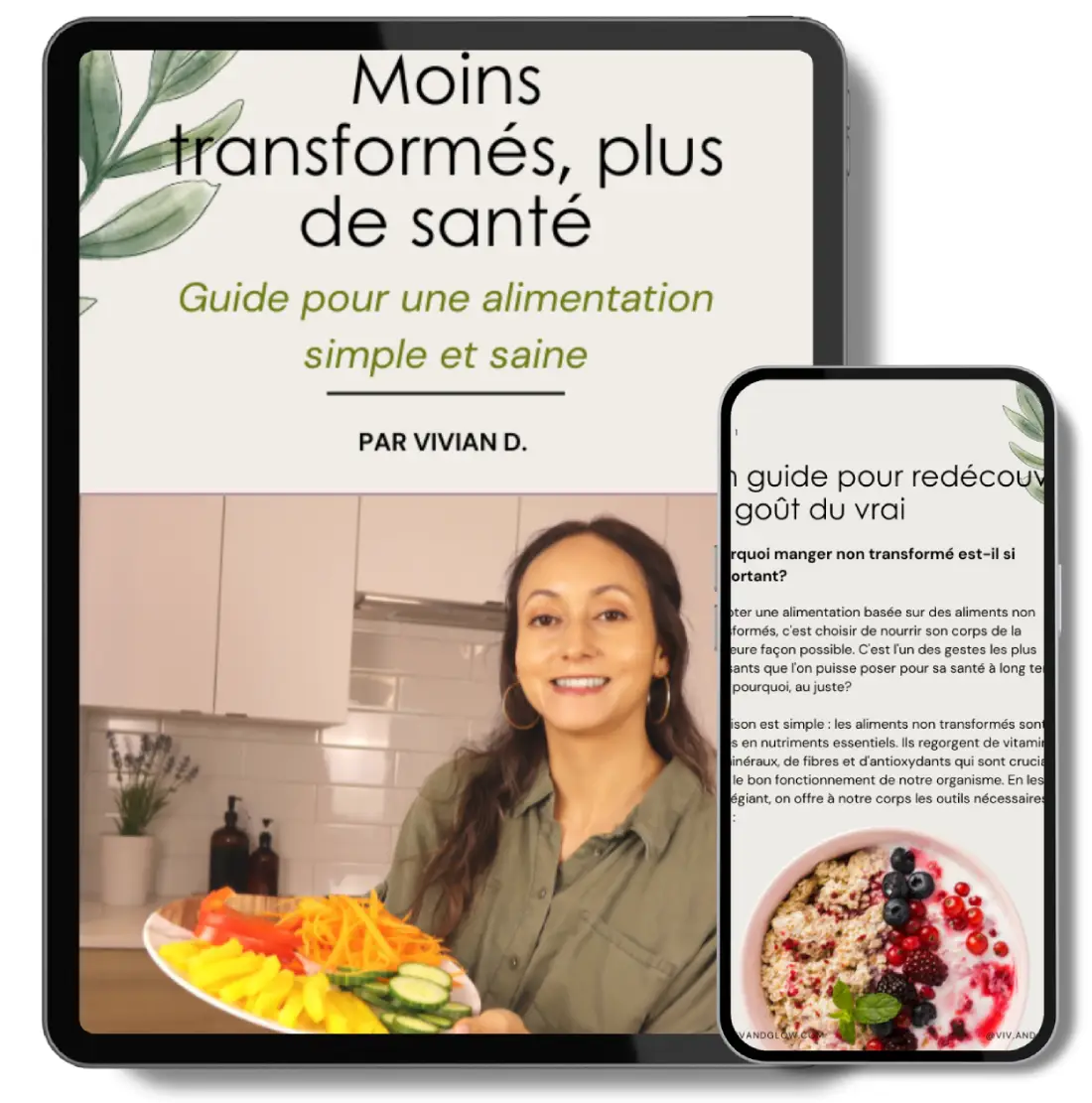 Guide gratuit pour une alimentation non transformée - Ebook