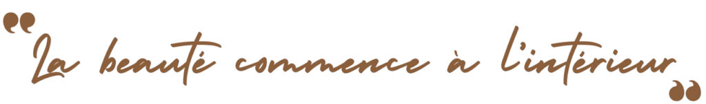 La beauté commence de l'intérieur